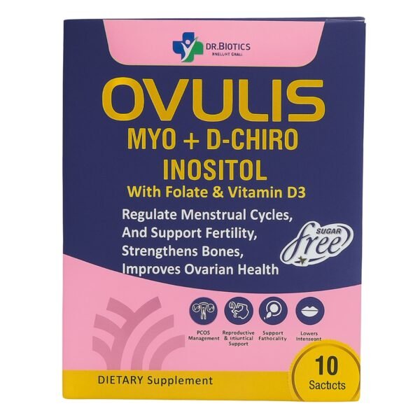 Ovulis | MYO & D-Chiro Inositol with Folate & Vitamin D3 | Regulates Cycles, Supports Fertility & Ovarian Health